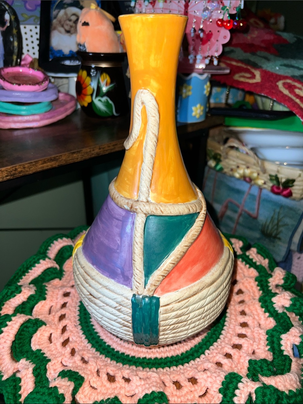 vintage handcrafted folk art
